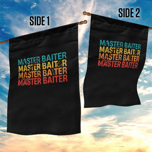 Master Baiter Garden Flag Retro Bass Fishing Funny Fish Fisherman TS10 Print Your Wear