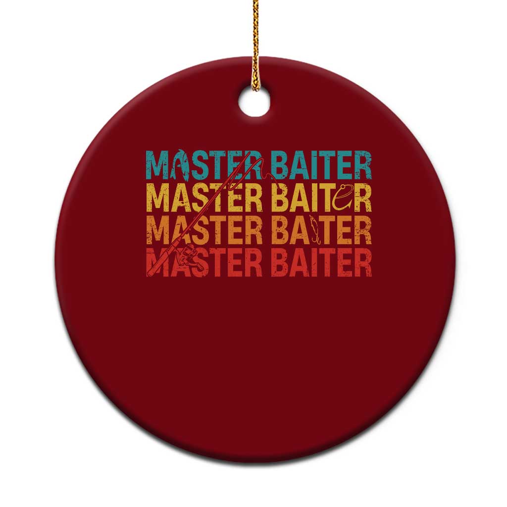 Master Baiter Ceramic Ornament Retro Bass Fishing Funny Fish Fisherman TS10 1pc Red Print Your Wear