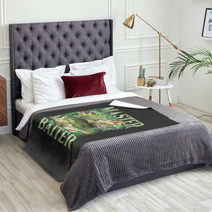 Master Baiter Throw Blanket Funny Bass Fishing Fisher Bootleg Graphic TS10 Print Your Wear