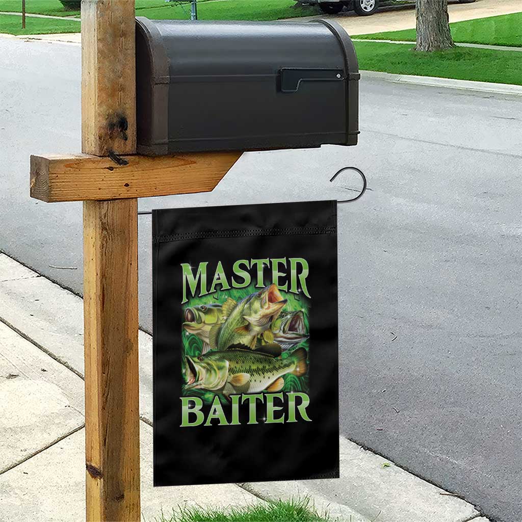 Master Baiter Garden Flag Funny Bass Fishing Fisher Bootleg Graphic TS10 Print Your Wear