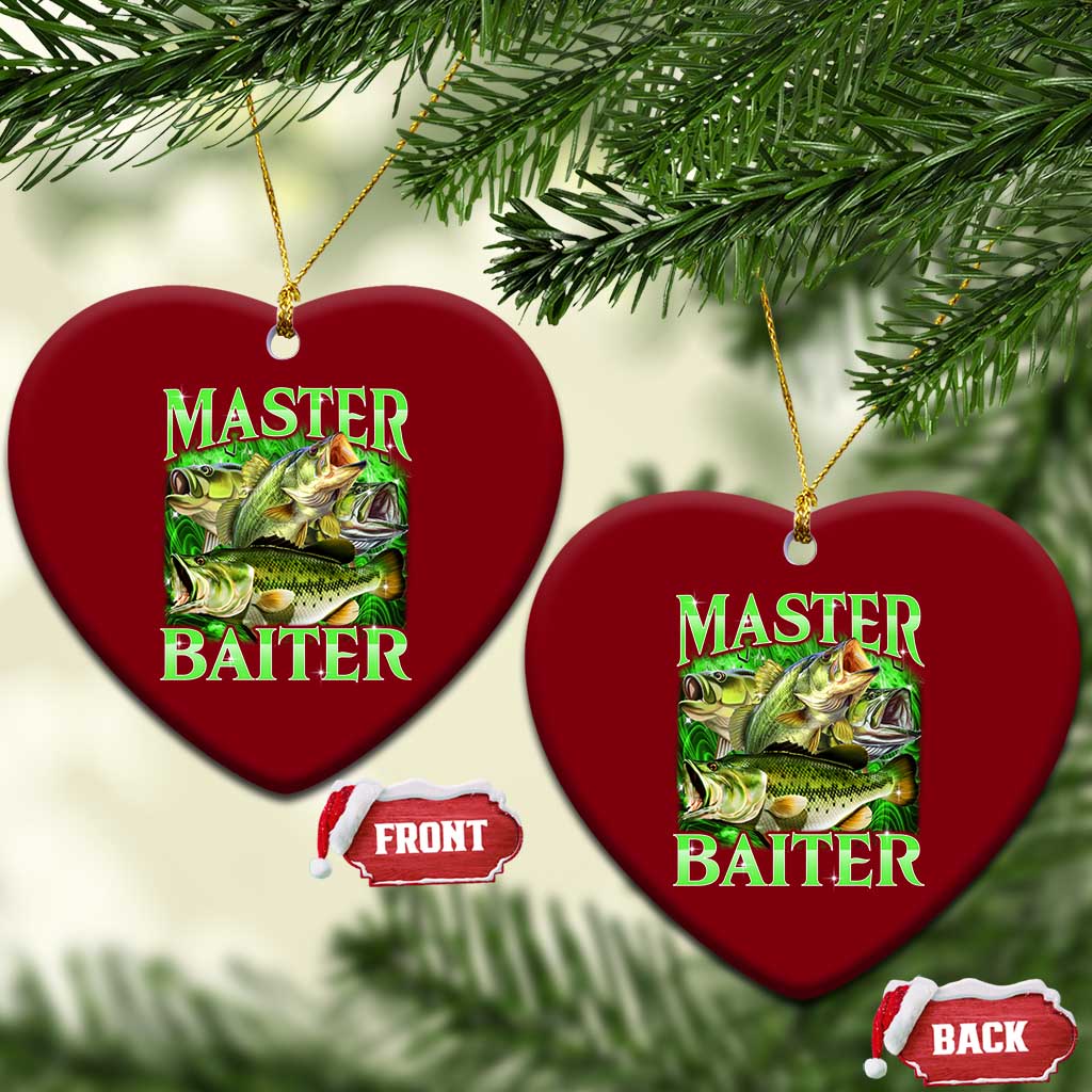 Master Baiter Ceramic Ornament Funny Bass Fishing Fisher Bootleg Graphic TS10 Print Your Wear