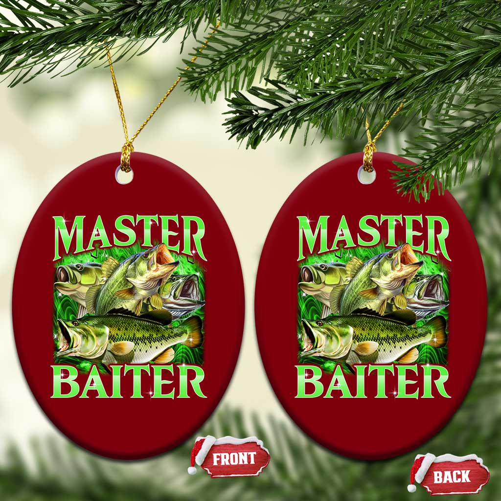 Master Baiter Ceramic Ornament Funny Bass Fishing Fisher Bootleg Graphic TS10 Print Your Wear