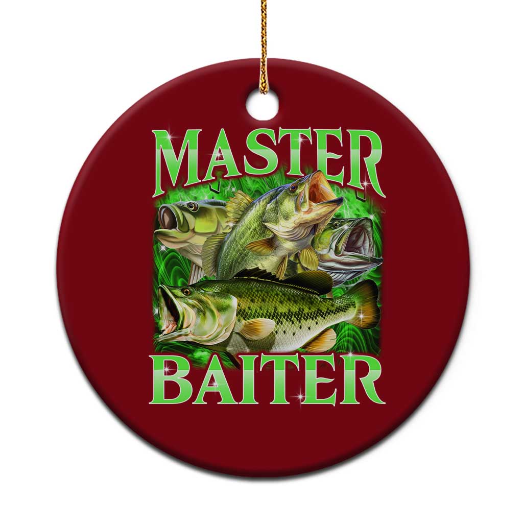 Master Baiter Ceramic Ornament Funny Bass Fishing Fisher Bootleg Graphic TS10 1pc Red Print Your Wear