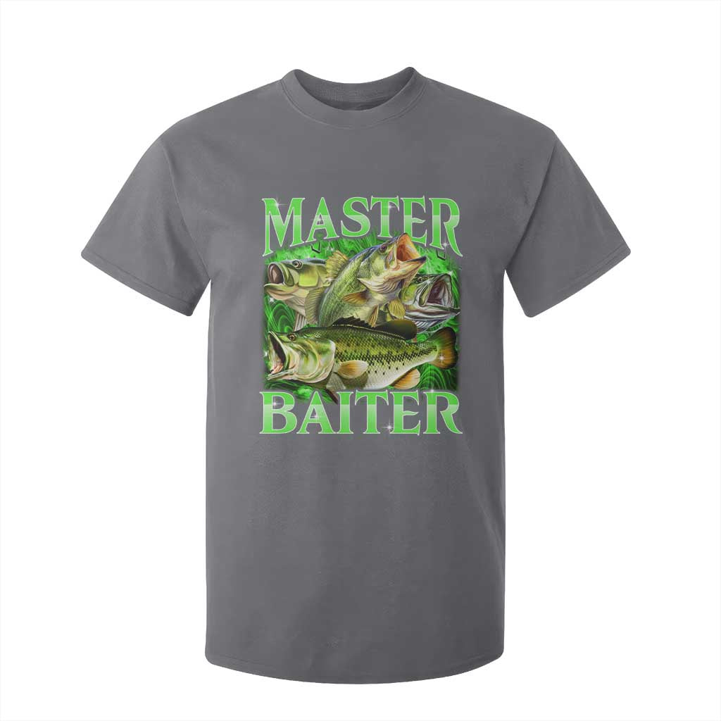 Master Baiter T Shirt For Kid Funny Bass Fishing Fisher Bootleg Graphic TS10 Charcoal Print Your Wear