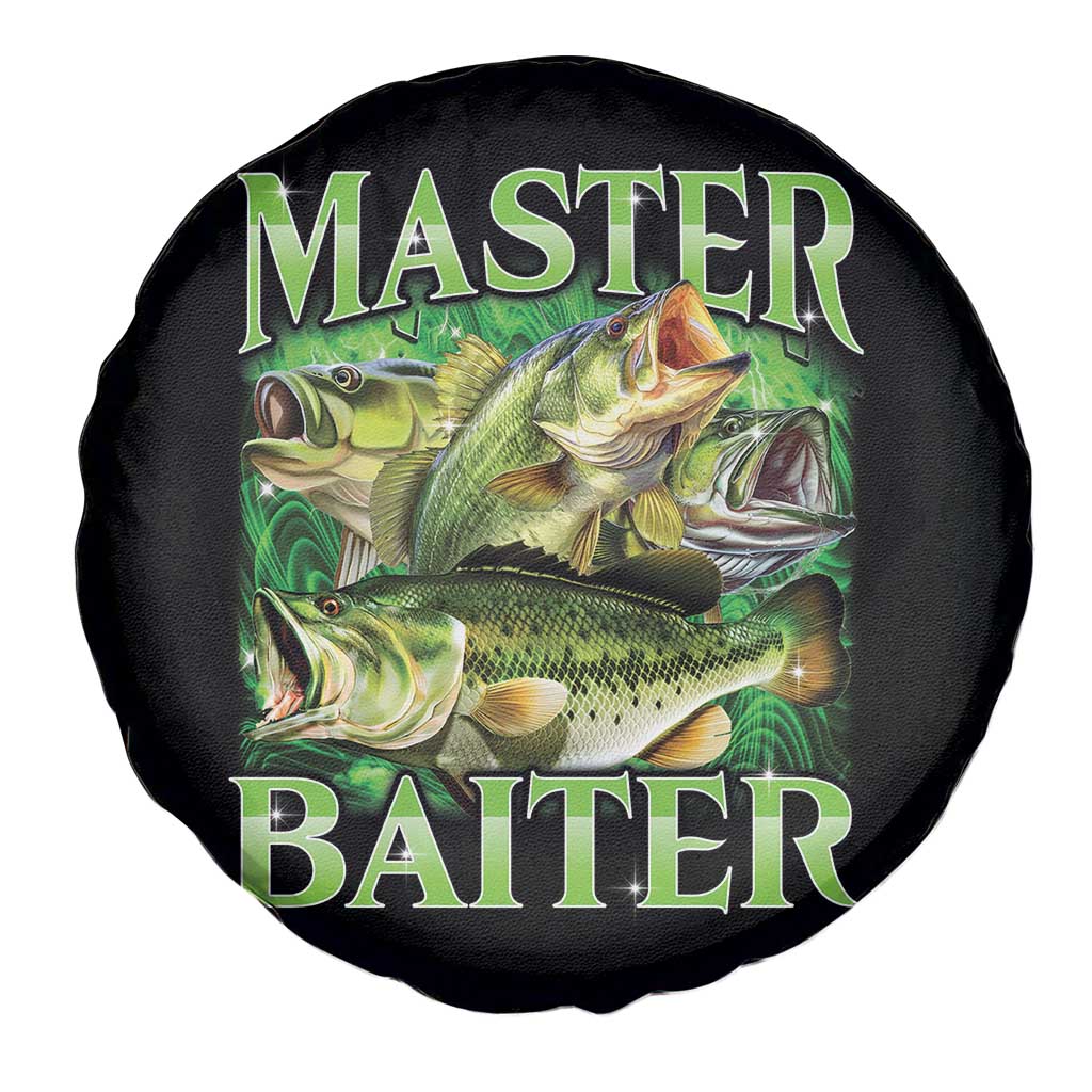 Master Baiter Spare Tire Cover Funny Bass Fishing Fisher Bootleg Graphic TS10 Print Your Wear