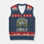 Retro Master Baiter V-Neck Knit Sweater Vest Funny Bass Fishing Fisher TS10 Navy Red Print Your Wear