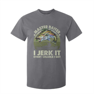 Retro Master Baiter T Shirt For Kid Funny Bass Fishing Fisher TS10 Charcoal Print Your Wear