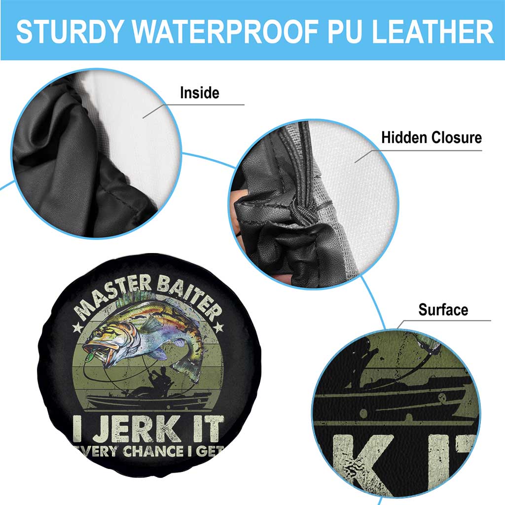Retro Master Baiter Spare Tire Cover Funny Bass Fishing Fisher TS10 Print Your Wear