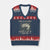 Born To Go Fishing V-Neck Knit Sweater Vest Forced School Fisherman Camouflage US Flag TS10 Navy Red Print Your Wear