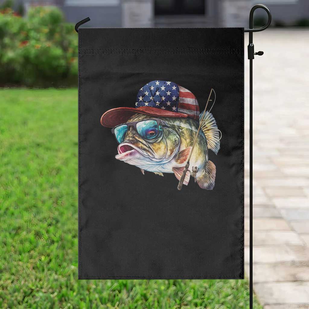 Funny Fishing American Flag Garden Flag Patriotic Fisherman Family Gift TS10 Print Your Wear