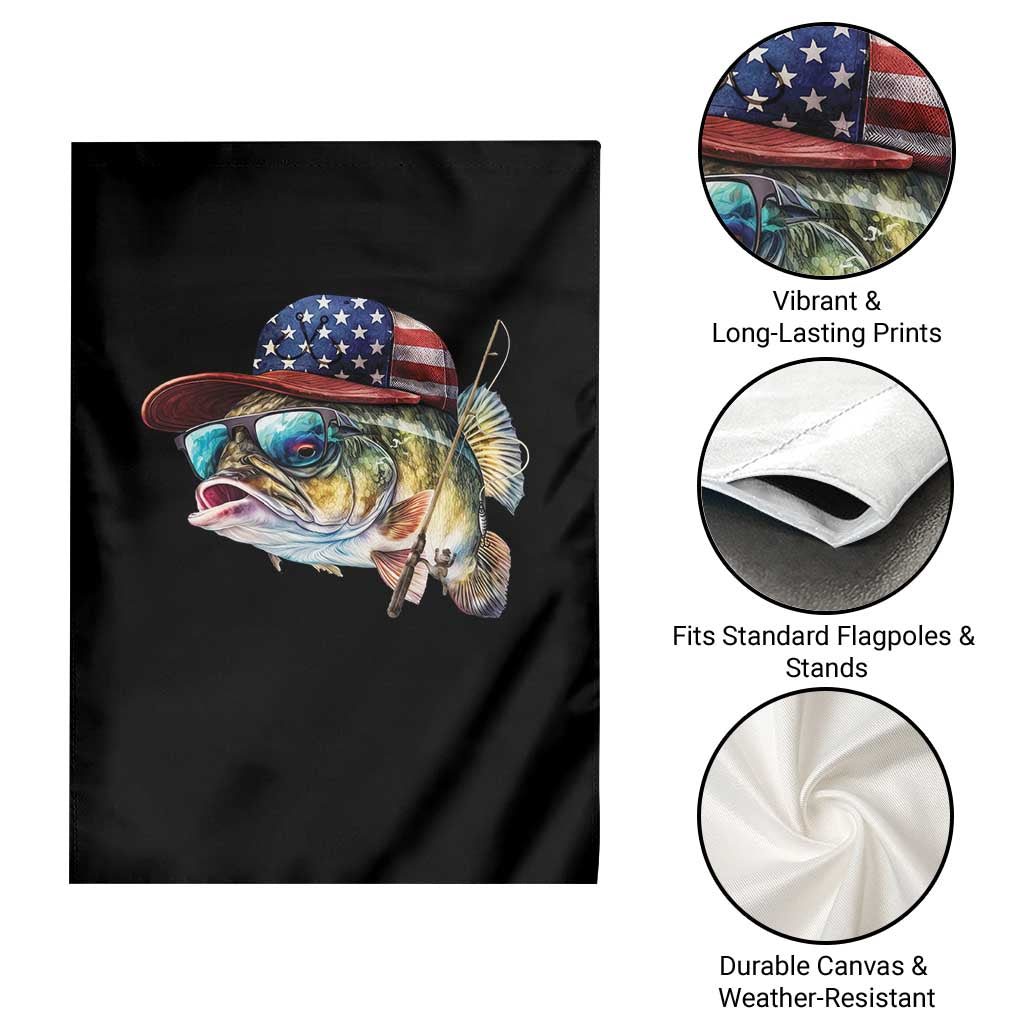 Funny Fishing American Flag Garden Flag Patriotic Fisherman Family Gift TS10 Print Your Wear