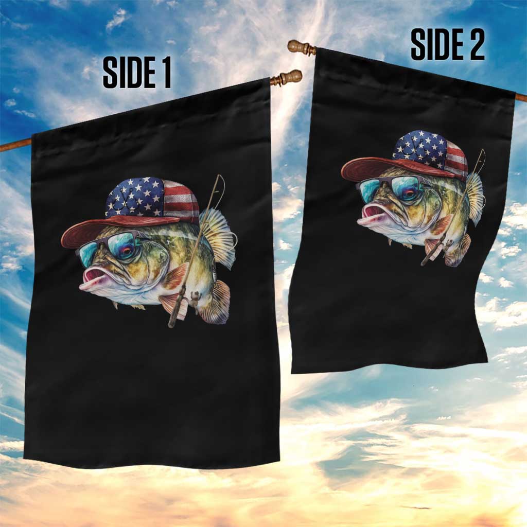 Funny Fishing American Flag Garden Flag Patriotic Fisherman Family Gift TS10 Print Your Wear