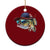 Funny Fishing American Flag Ceramic Ornament Patriotic Fisherman Family Gift TS10 1pc Red Print Your Wear