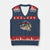 Funny Fishing American Flag V-Neck Knit Sweater Vest Patriotic Fisherman Family Gift TS10 Navy Red Print Your Wear