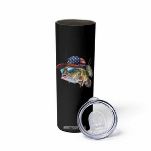 Funny Fishing American Flag Skinny Tumbler Patriotic Fisherman Family Gift TS10 Print Your Wear