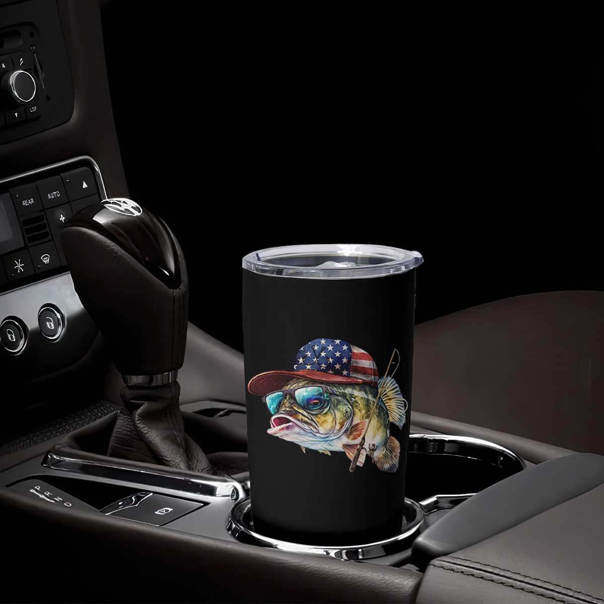 Funny Fishing American Flag Tumbler Cup Patriotic Fisherman Family Gift TS10 Print Your Wear