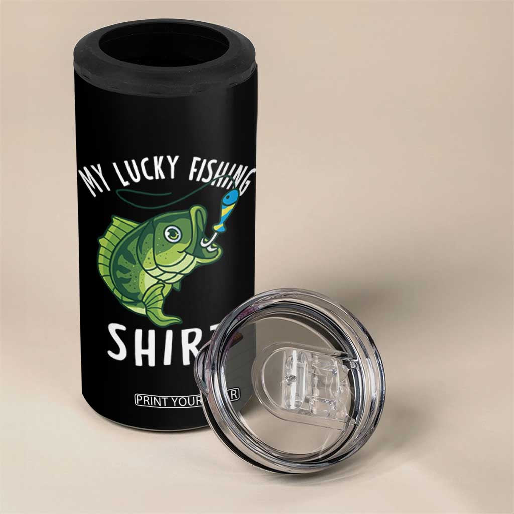 Lucky Fishing 4 in 1 Can Cooler Tumbler Funny Fisherman Fish Lovers TS10 Print Your Wear