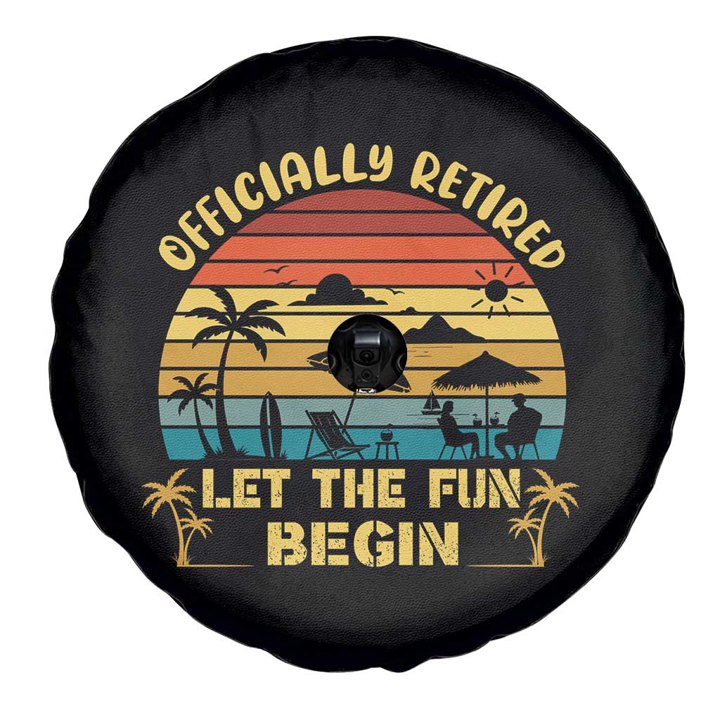 Retirement 2026 Spare Tire Cover Officially Retired Let The Fun Begin Retro TS10 Print Your Wear