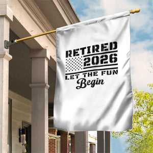 Retirement 2026 Garden Flag Cool Retired Gift American Flag TS10 Print Your Wear