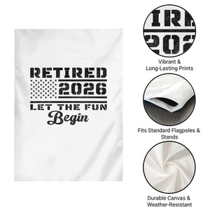 Retirement 2026 Garden Flag Cool Retired Gift American Flag TS10 Print Your Wear