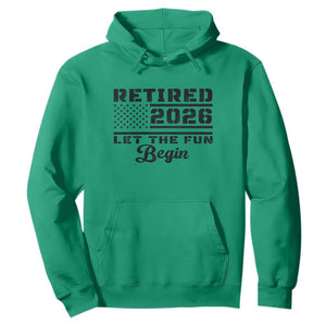 Retirement 2026 Hoodie Cool Retired Gift American Flag TS10 Irish Green Print Your Wear