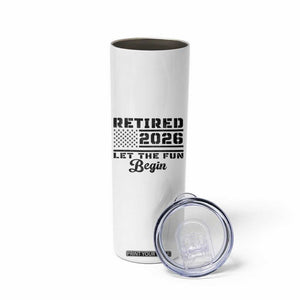 Retirement 2026 Skinny Tumbler Cool Retired Gift American Flag TS10 Print Your Wear