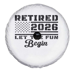 Retirement 2026 Spare Tire Cover Cool Retired Gift American Flag TS10 Print Your Wear
