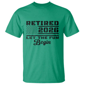 Retirement 2026 T Shirt Cool Retired Gift American Flag TS10 Irish Green Print Your Wear