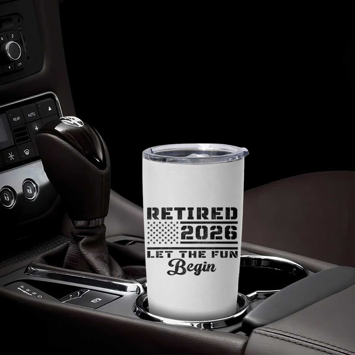 Retirement 2026 Tumbler Cup Cool Retired Gift American Flag TS10 Print Your Wear