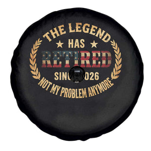 Retirement Gifts For Men 2026 Spare Tire Cover The Legend Has Retired Retired Not My Problems Anymore US Flag TS10 Print Your Wear