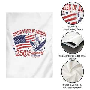 USA 250th Anniversary Garden Flag Land Of The Free USA Patriotic 1776 2026 Statue Of Liberty Eagle Flag TS10 Print Your Wear