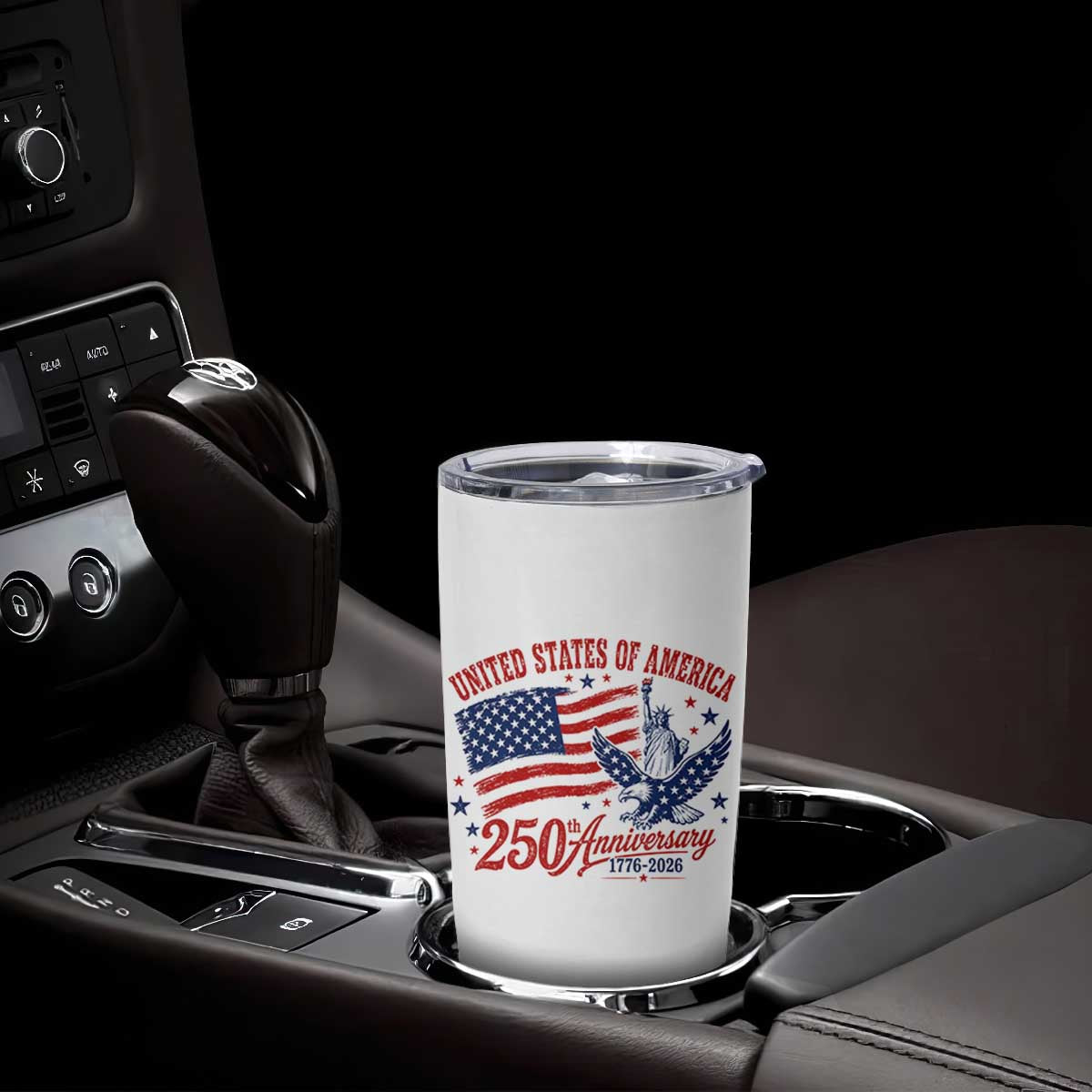 USA 250th Anniversary Tumbler Cup Land Of The Free USA Patriotic 1776 2026 Statue Of Liberty Eagle Flag TS10 Print Your Wear