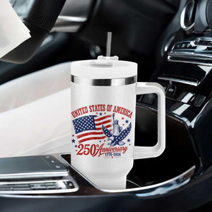 USA 250th Anniversary Tumbler With Handle Land Of The Free USA Patriotic 1776 2026 Statue Of Liberty Eagle Flag TS10 Print Your Wear
