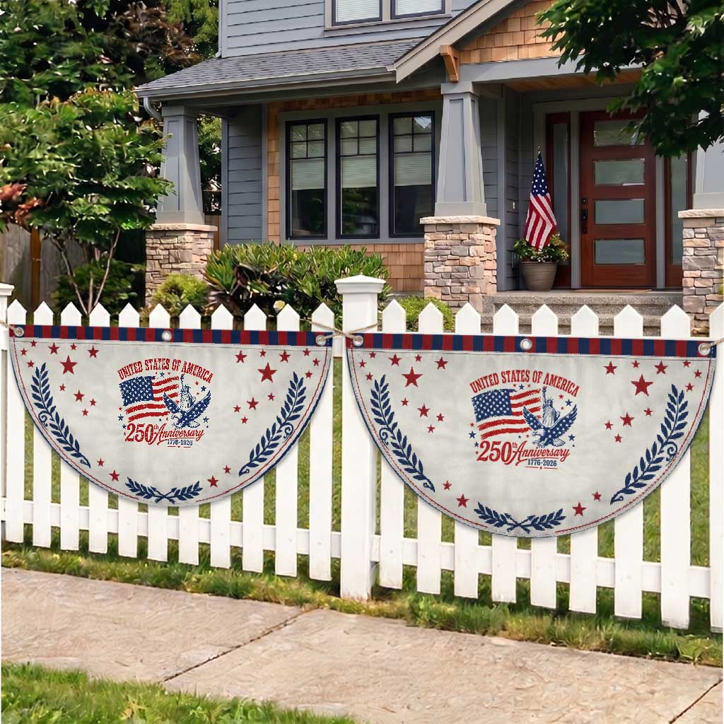 USA 250th Anniversary Patriotic Fan Flag Land Of The Free USA 1776 2026 Statue Of Liberty Eagle Flag