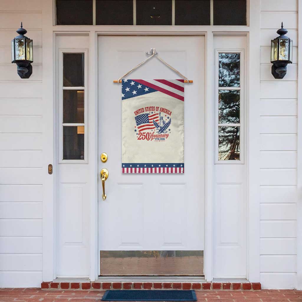 USA 250th Anniversary Patriotic Garden Flag Land Of The Free USA Patriotic 1776 2026 Statue Of Liberty Eagle Flag TS10 Print Your Wear