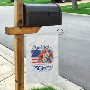 God 250th Anniversary USA Flag Floral Garden Flag Patriotic Freedom 4th of July 250 Years America TS10 Print Your Wear
