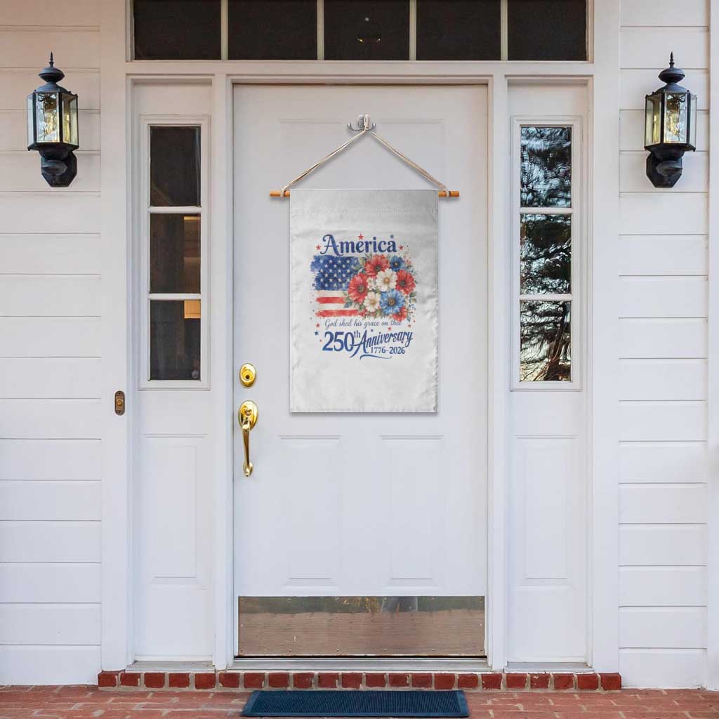 God 250th Anniversary USA Flag Floral Garden Flag Patriotic Freedom 4th of July 250 Years America TS10 Print Your Wear