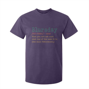 Funny Retired T Shirt For Kid Blursday Retirement Definition Gag Gifts TS10 Purple Print Your Wear