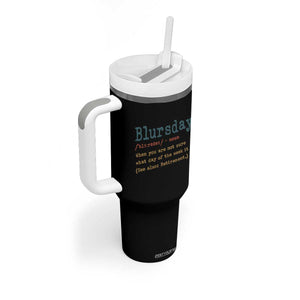 Funny Retired Tumbler With Handle Blursday Retirement Definition Gag Gifts TS10 Print Your Wear