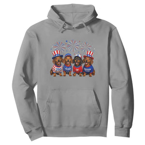 Vintage Patriotic Dachshund 250 Anniversary USA Hoodie Freedom 250 Years Weiner Dog Lovers Dad Mom