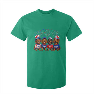 Vintage Patriotic Dachshund 250 Anniversary USA T Shirt For Kid Freedom 250 Years Weiner Dog Lovers Dad Mom