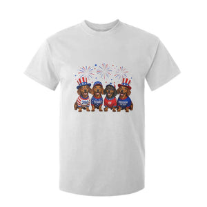 Vintage Patriotic Dachshund 250 Anniversary USA T Shirt For Kid Freedom 250 Years Weiner Dog Lovers Dad Mom
