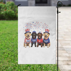 Labrador Retriever Americas 250th Anniversary Garden Flag 4th July US 250 Years Of Freedom Dog Lovers 1776 2026