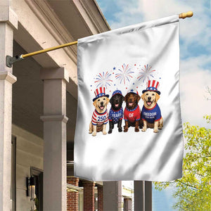 Labrador Retriever Americas 250th Anniversary Garden Flag 4th July US 250 Years Of Freedom Dog Lovers 1776 2026