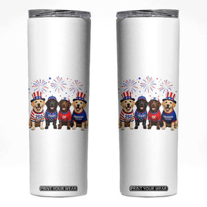 Labrador Retriever Americas 250th Anniversary Skinny Tumbler 4th July US 250 Years Of Freedom Dog Lovers 1776 2026