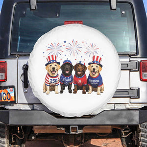 Labrador Retriever Americas 250th Anniversary Spare Tire Cover 4th July US 250 Years Of Freedom Dog Lovers 1776 2026