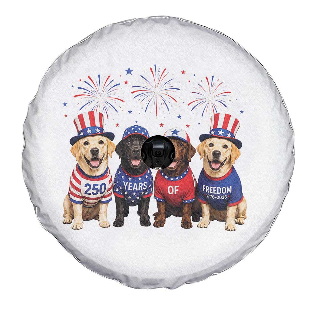 Labrador Retriever Americas 250th Anniversary Spare Tire Cover 4th July US 250 Years Of Freedom Dog Lovers 1776 2026
