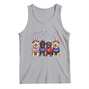 Labrador Retriever Americas 250th Anniversary Tank Top 4th July US 250 Years Of Freedom Dog Lovers 1776 2026