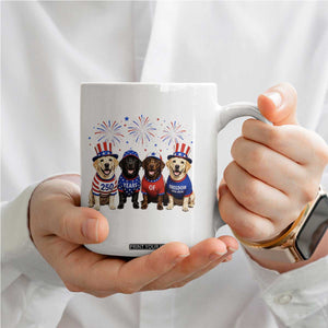 Labrador Retriever Americas 250th Anniversary Coffee Mug 4th July US 250 Years Of Freedom Dog Lovers 1776 2026