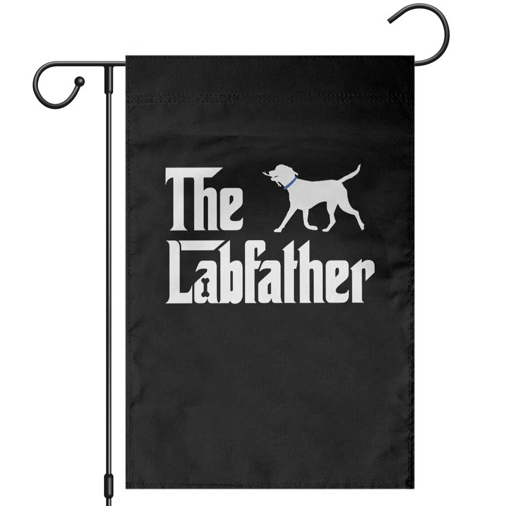 Funny Labrador Dad Garden Flag The Lab Father Fathers Day Gifts For Dog Lovers Dad TS10 Black Print Your Wear